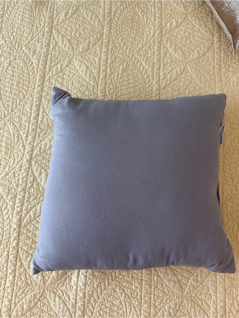 Pottery barn Holiday Snowflake Throw Pillow - Gray with White Snowflakes